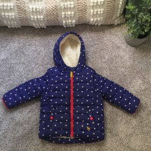 NWOT Mini Boden convertible toddler coat 2-3yr